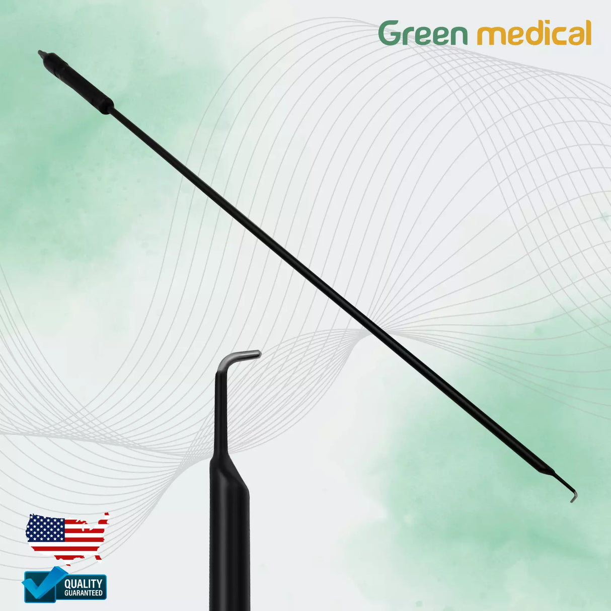 L-Hook 5 mm Insulated Electrode laparoscopic monopolar With Banana Plug
