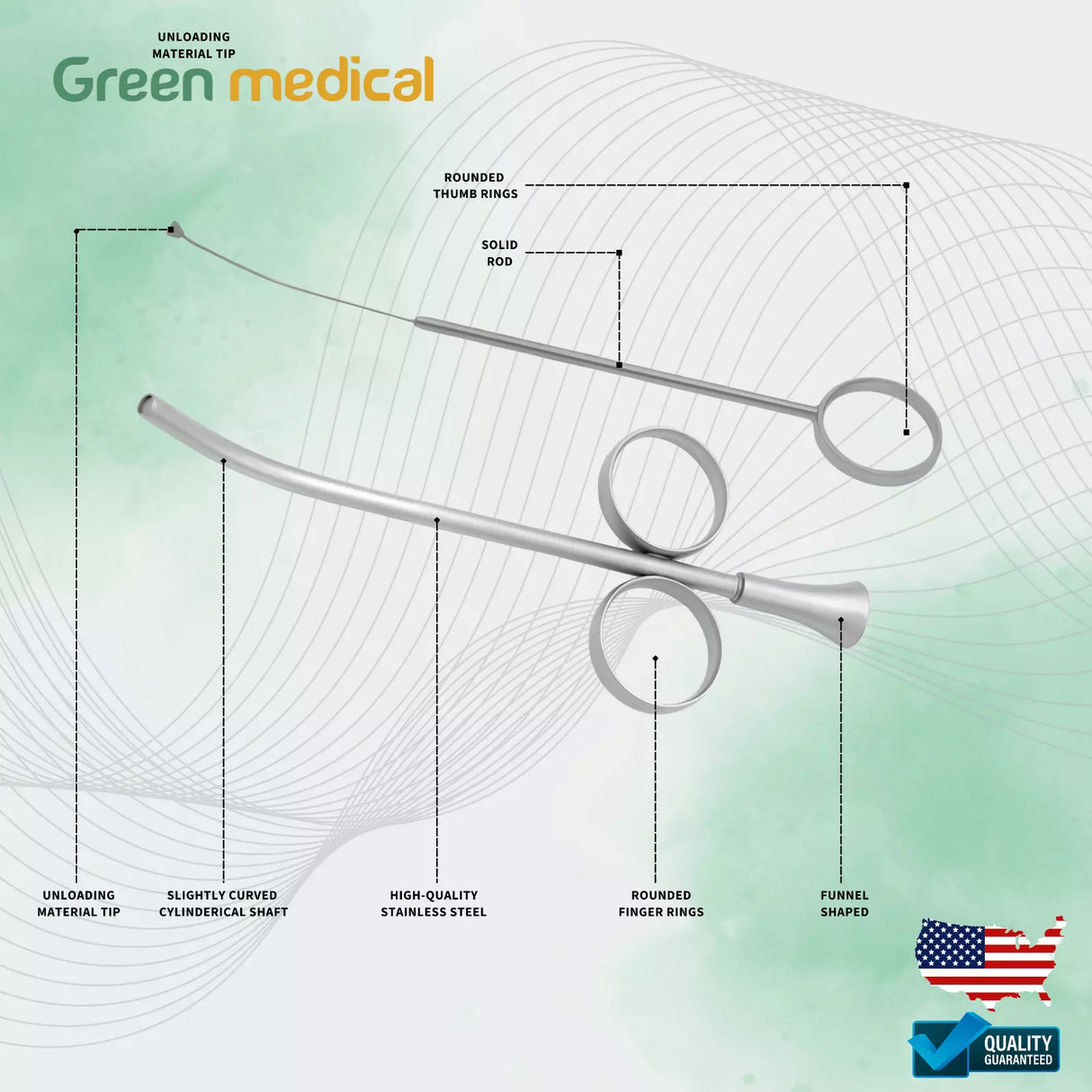 Bone Graft Syringe 2.5mm Implant Dental Instruments Sinus lift, German Grade