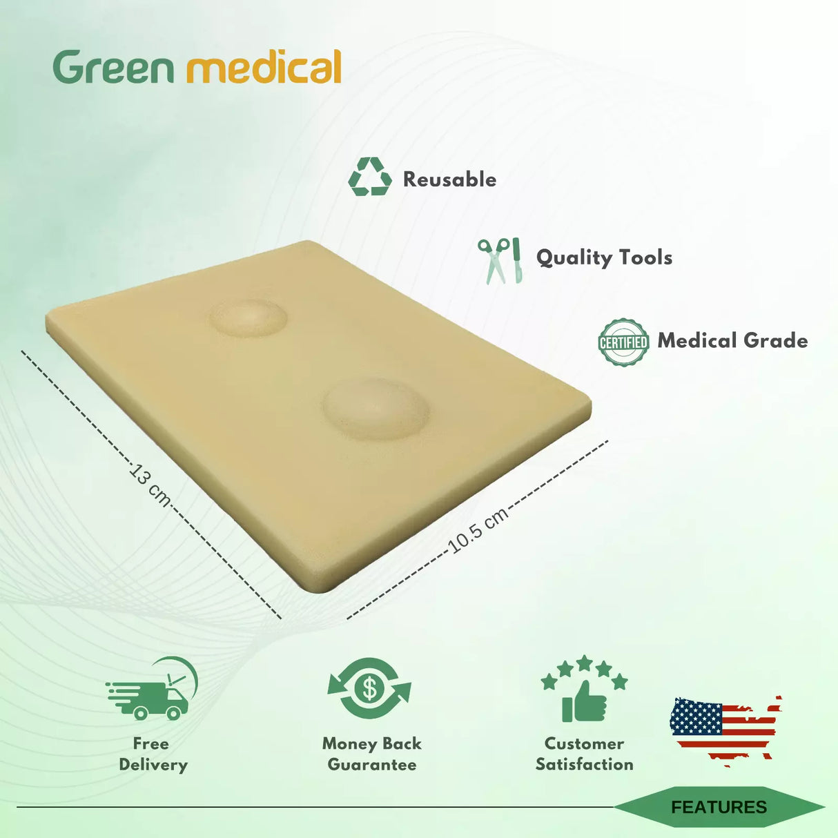 CYST REMOVAL Suture training pad G11 for the medical students