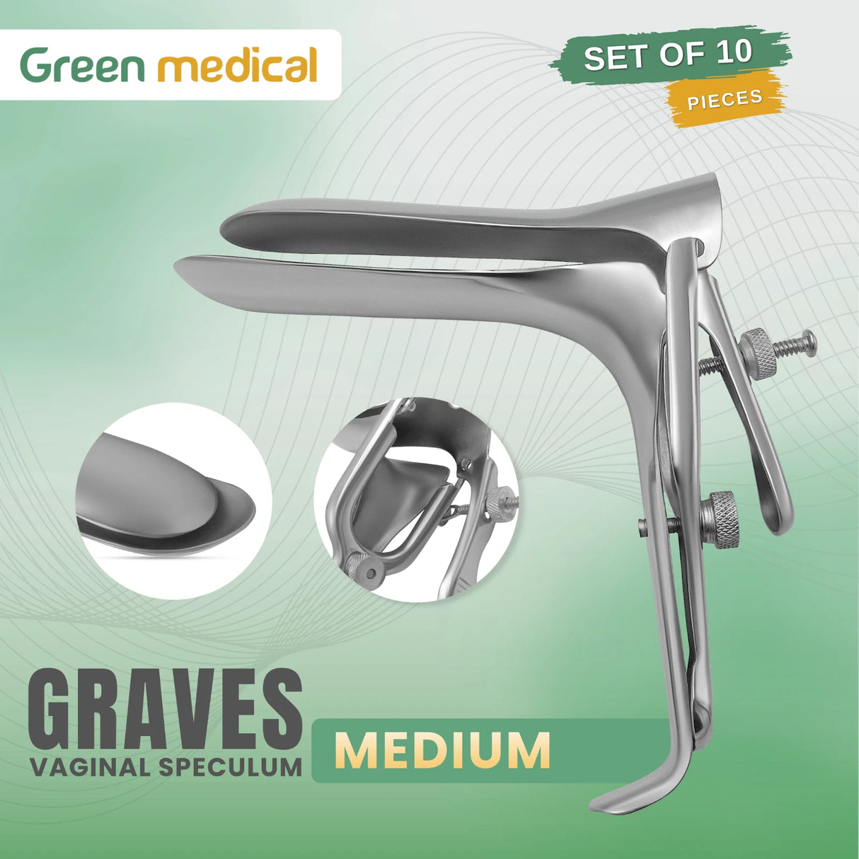 Graves Vaginal Speculum Medium OB/GYN Stainless Steel German Grade Surgical Instrument
