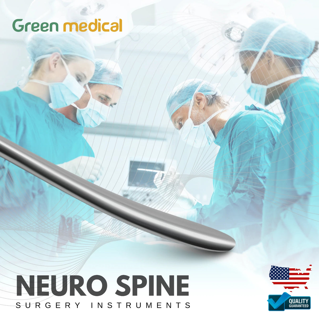 Penfield #4 Surgical Dissector – 21.6cm Neuro & Spine Instrument, Single-Ended Stainless Steel