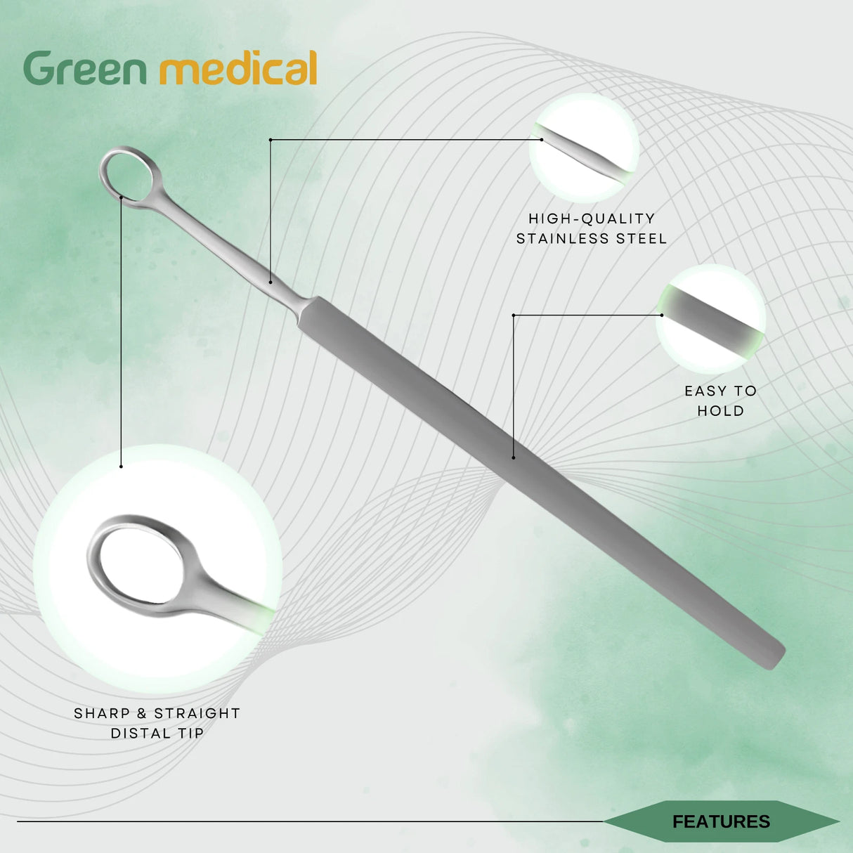 6-Piece Fox Dermal Curettes Set – Sizes 1mm to 6mm – Premium Surgical ENT Instruments – German Grade Steel