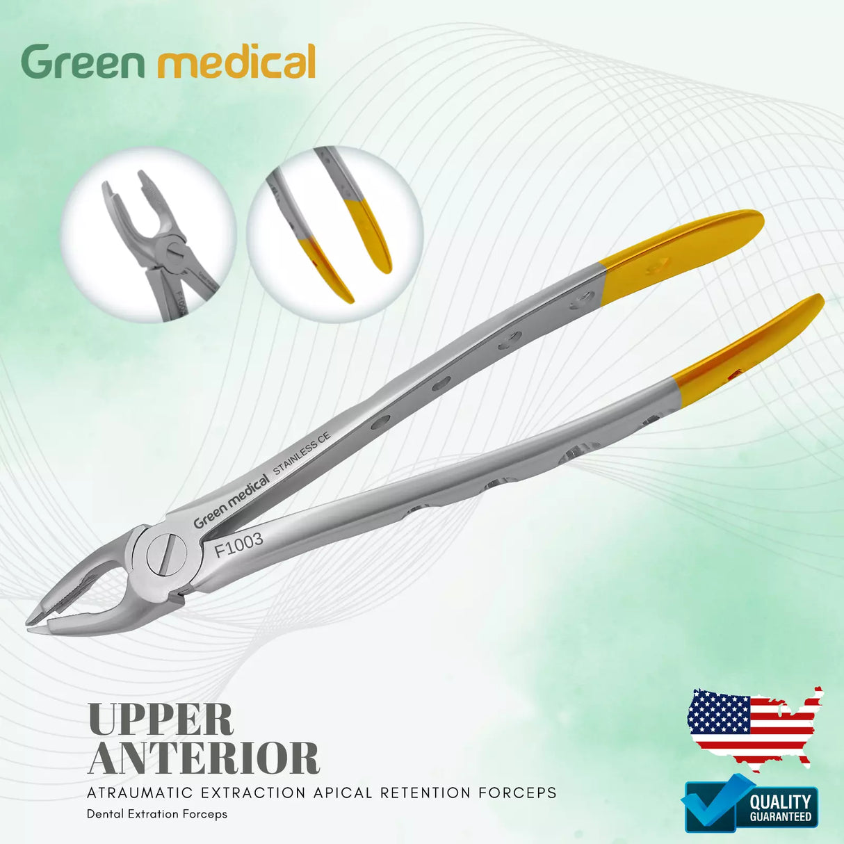 UNIVERSAL F3 DENTAL EXTRACTION FORCEPS TOOTH EXTRACTING UPPER ANTERIOR FORCEPS