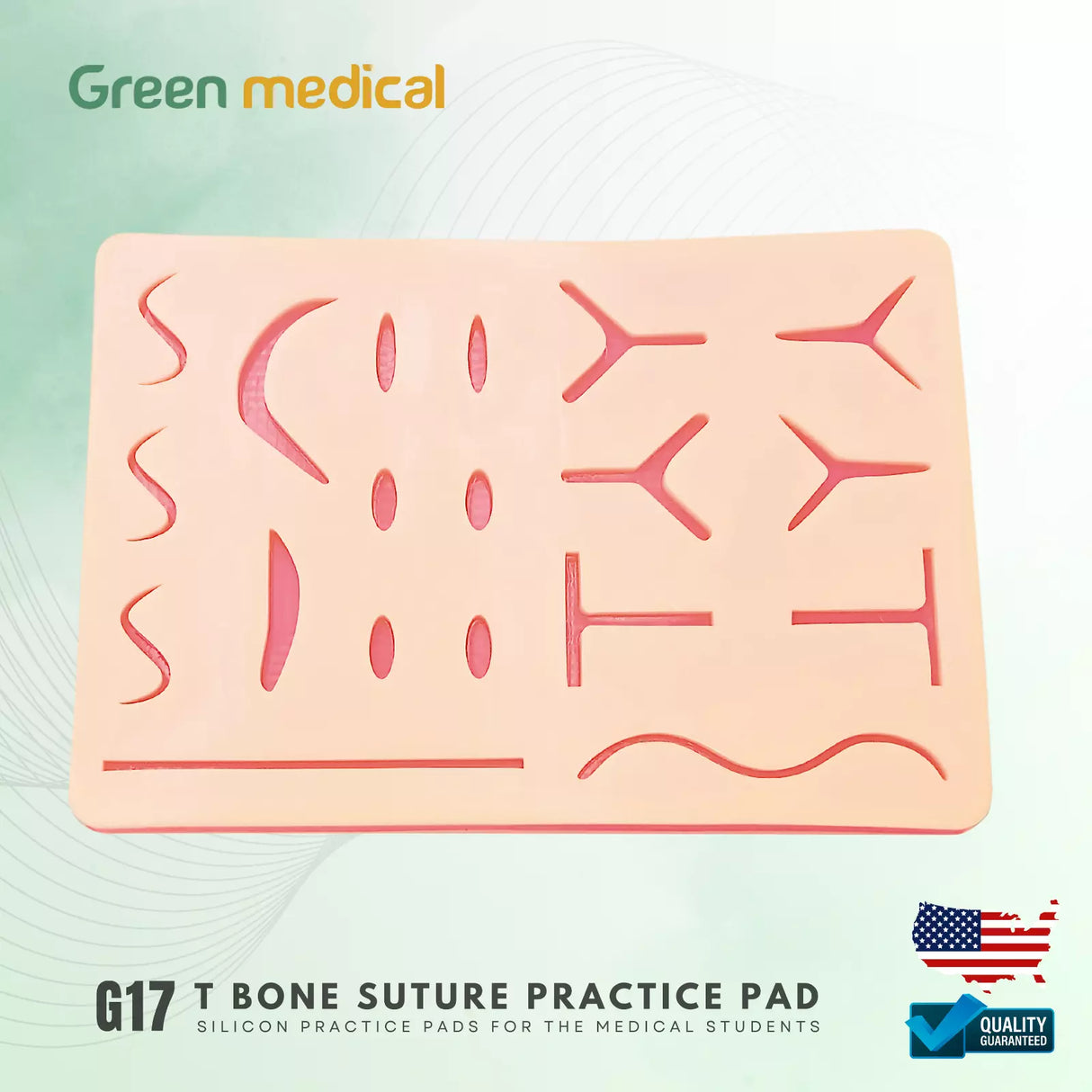 T BONE Skin Suture Practice Pad G17 For The Medical Students