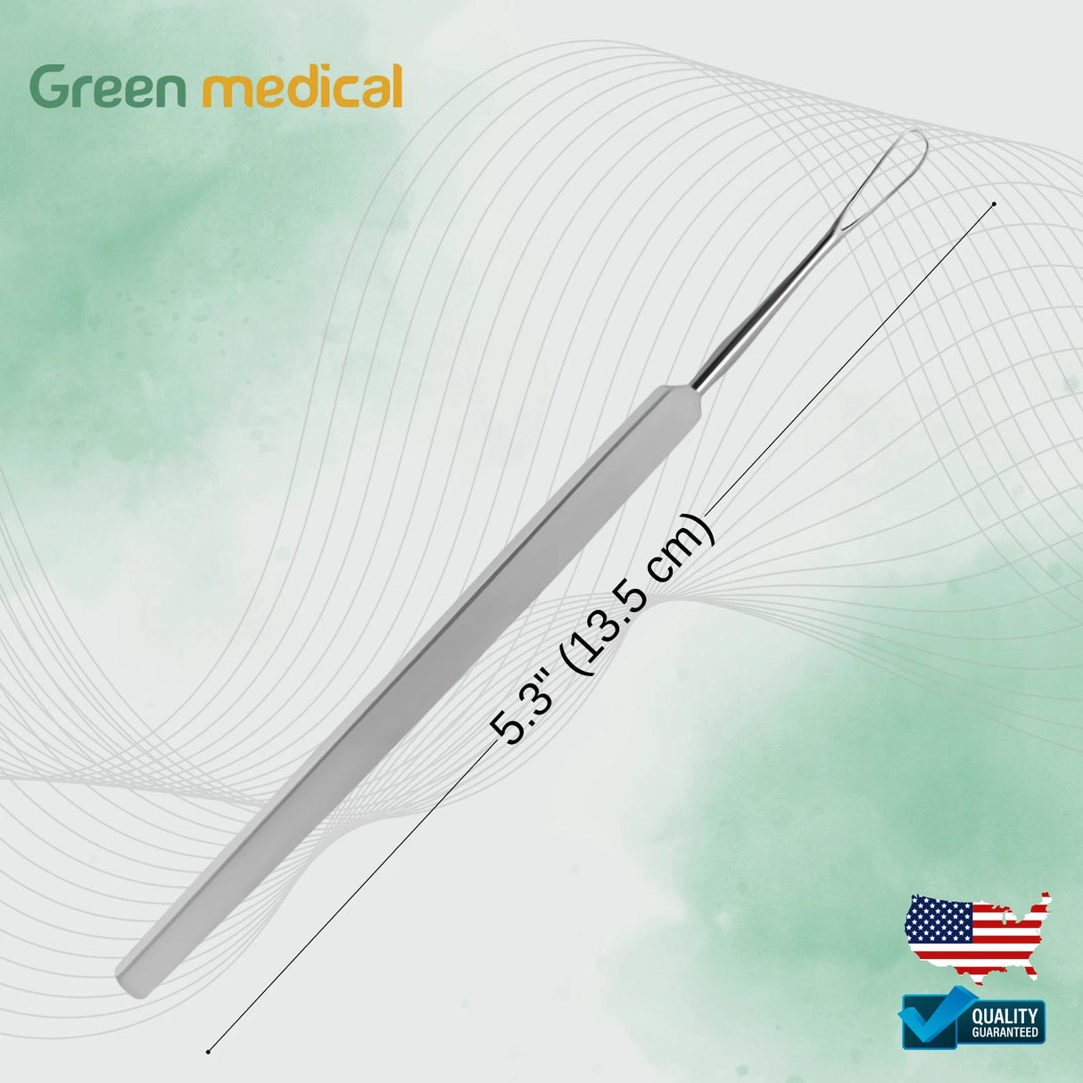 Premium 4mm Snellen Eye Lens Loop – Ophthalmic Surgical Instrument for Precise Eyelid Procedures