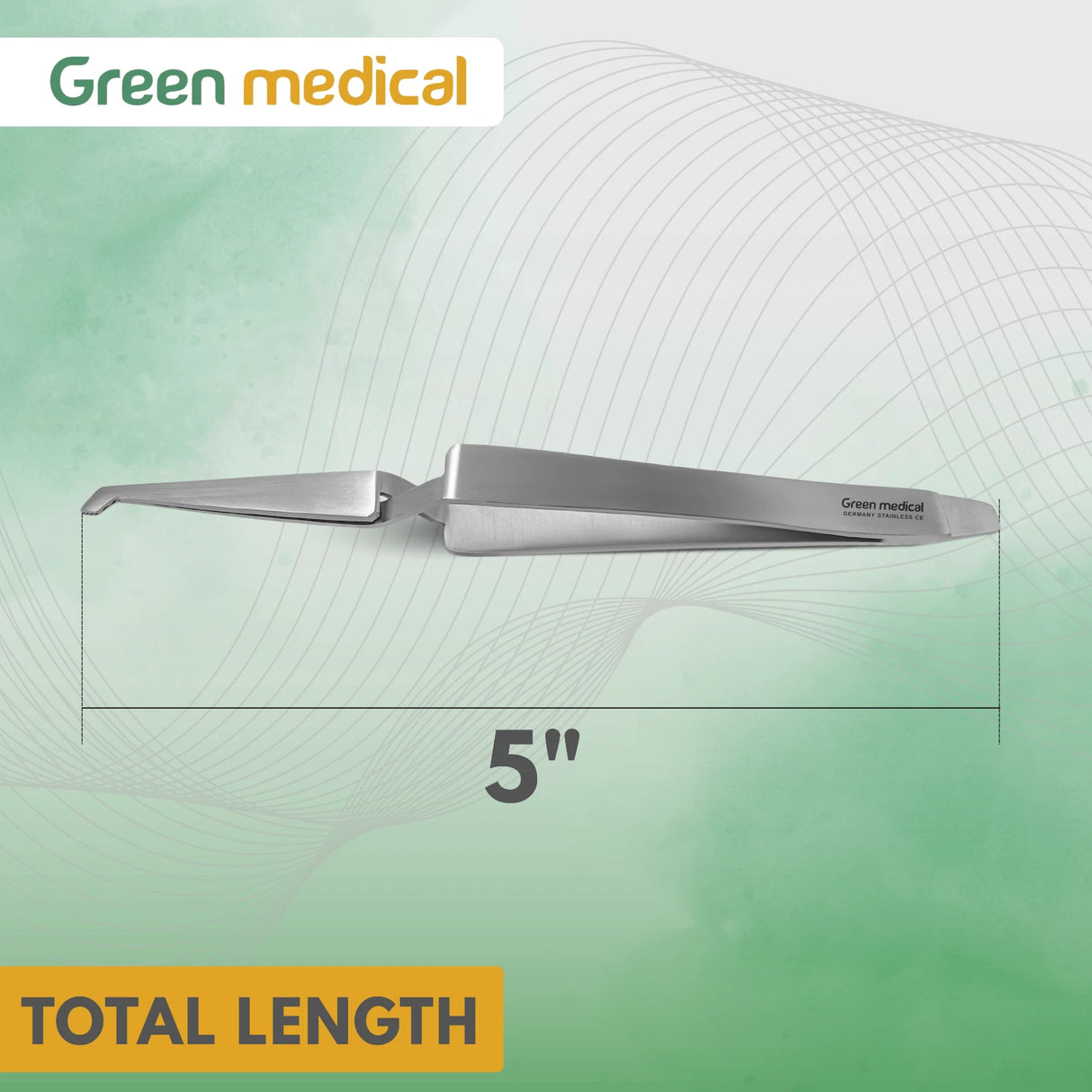 Slim Direct Bond Bracket Tweezers–Serrated Tip Orthodontic Forceps German Grade