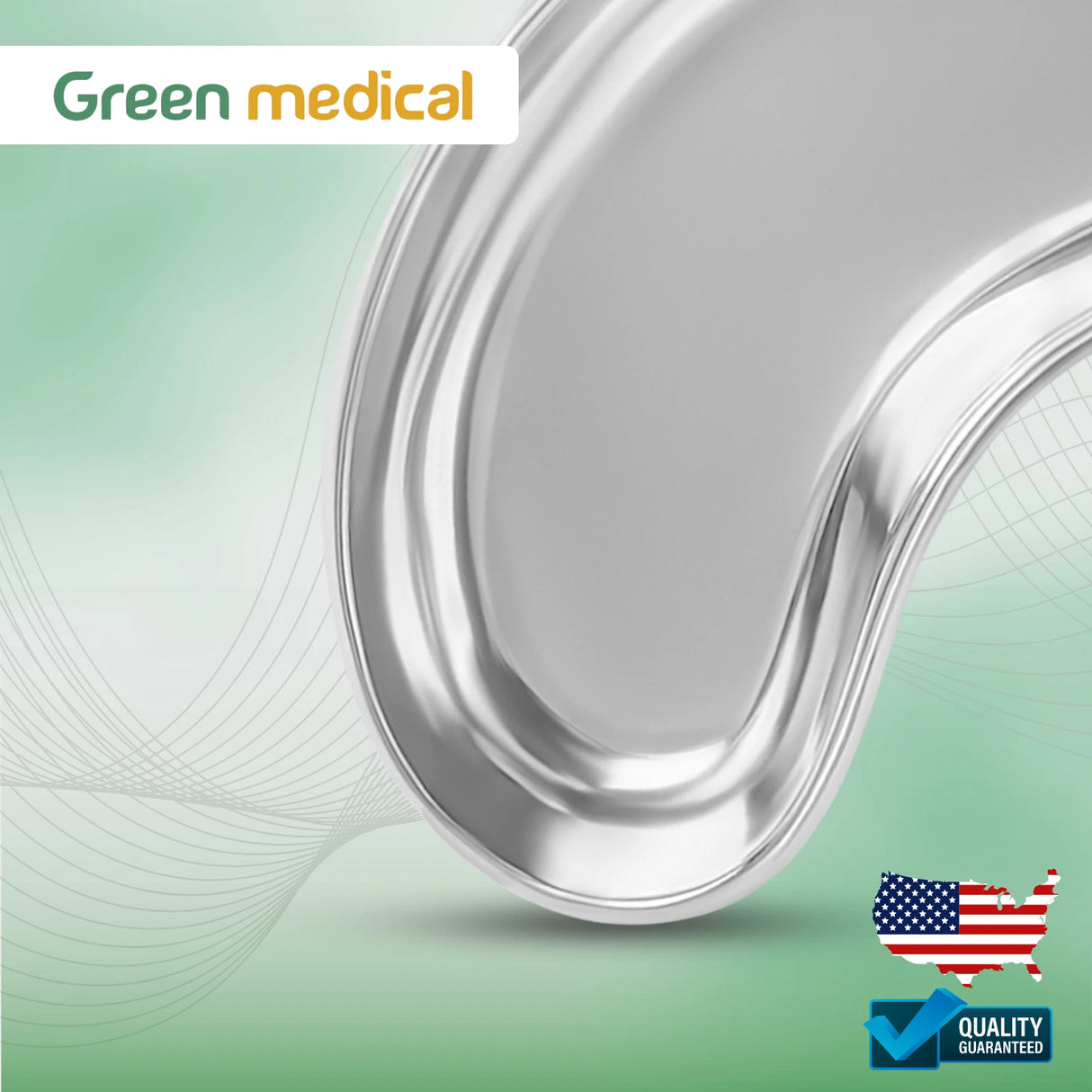 3 Pcs Stainless Steel Kidney Trays Bowl Dishes Small, Medium, Large German Grade