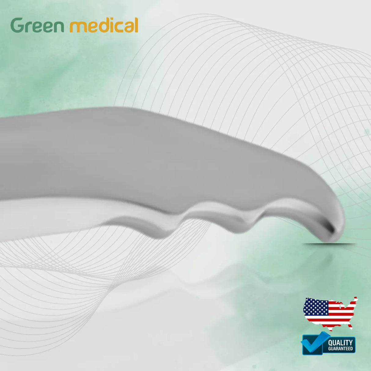 Scraping Gua Sha-Bruises Medical Grade Stainless Steel Length 170mm, width 27 mm