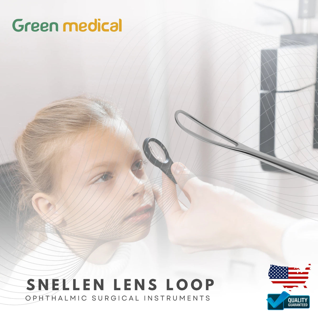 Premium 4mm Snellen Eye Lens Loop – Ophthalmic Surgical Instrument for Precise Eyelid Procedures