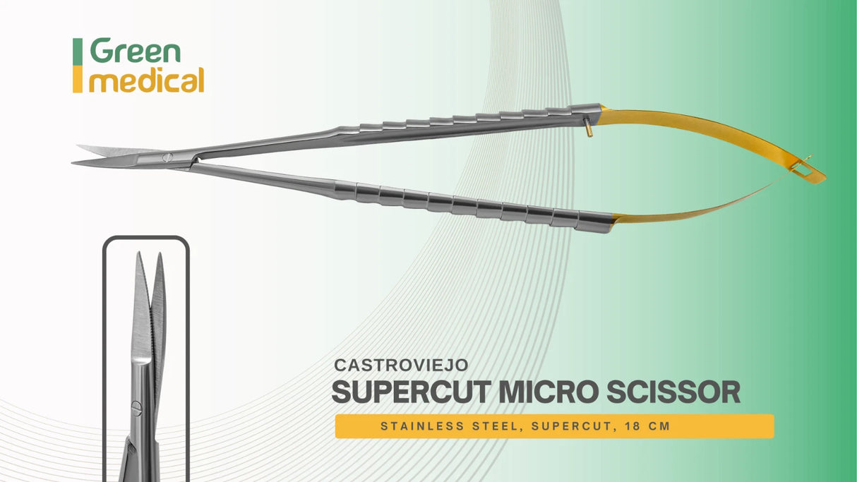 Micro Surgery Set Green Medical Surgical Instruments German Grade Stainless Steel