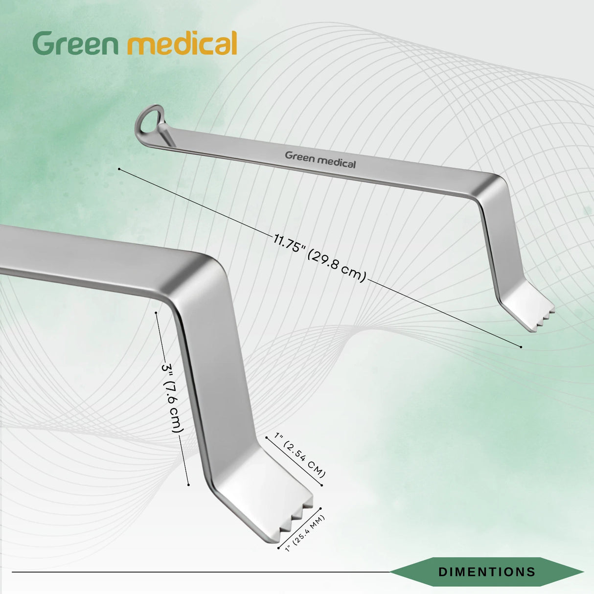 Glassman Posterior Condylar Osteophyte Retractor Orthopedic Surgical Tool