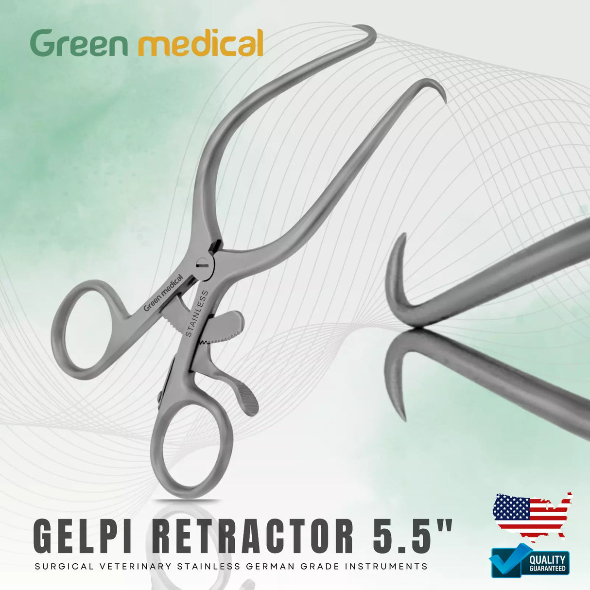 Gelpi Retractor 5.5" For Veterinary, Orthopedic, & Spinal Surgeries German Grade