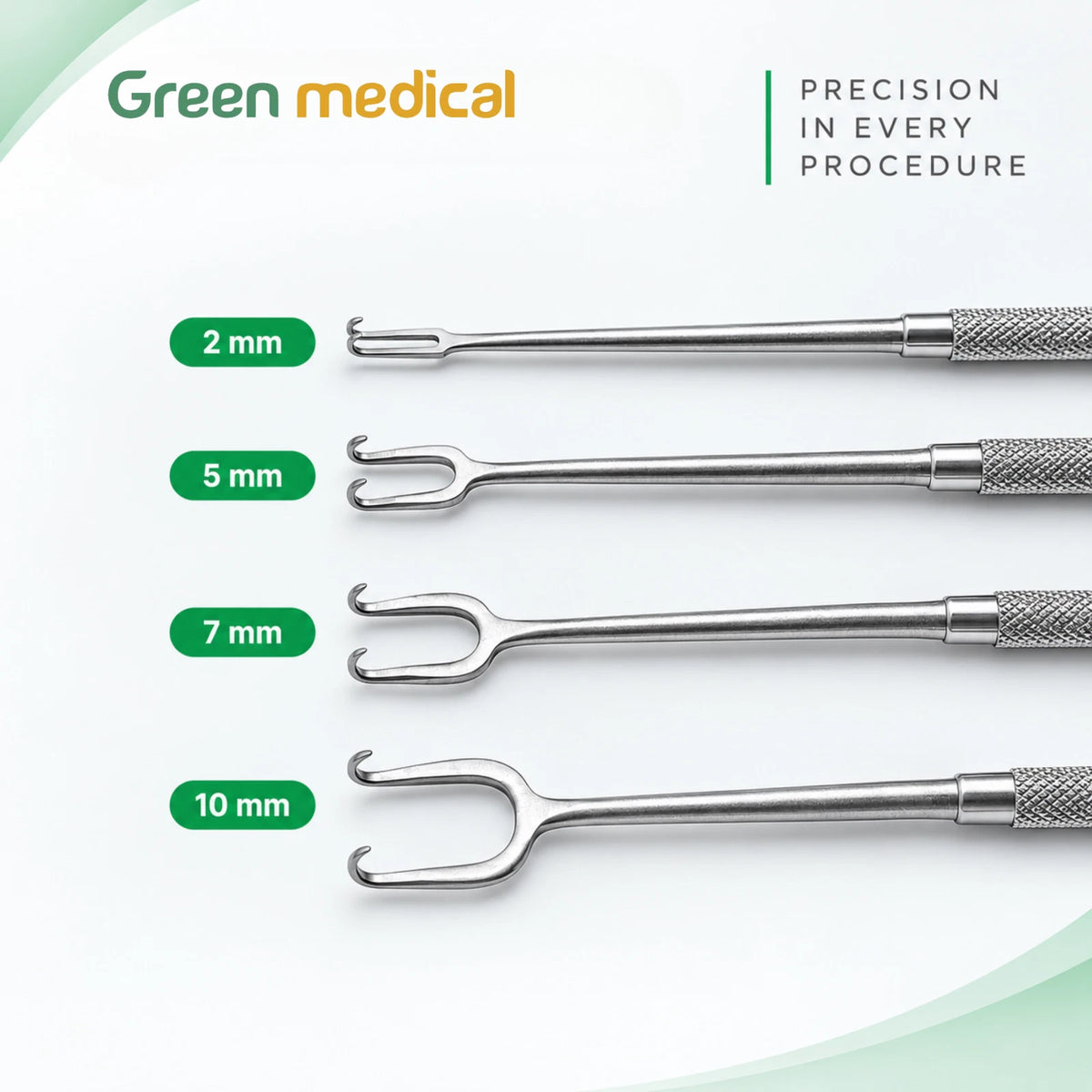 4 Pcs Joseph Skin Hook Set 6.25" Double Sharp Prong Surgical Retractors German Grade