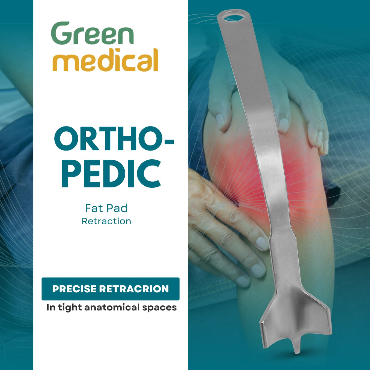 Short Tip Fat Pad Retractor Large – Ortho Surgical Instrument Stainless Steel