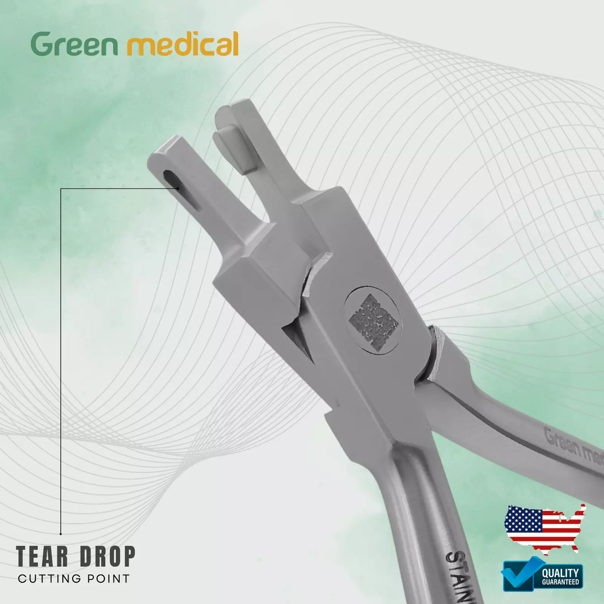 Orthodontic Tear Drop Plier Thermal Forming Retainer Clear Aligner Braces Plier