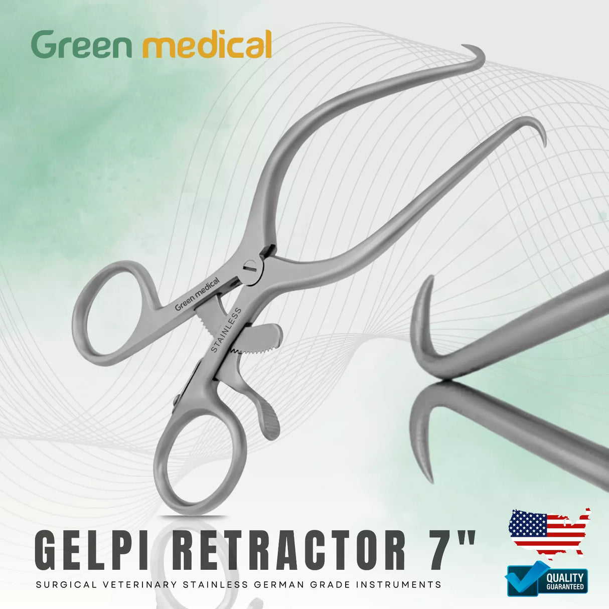 Gelpi Retractor 7" For Veterinary, Orthopedic, & Spinal Surgeries German Grade