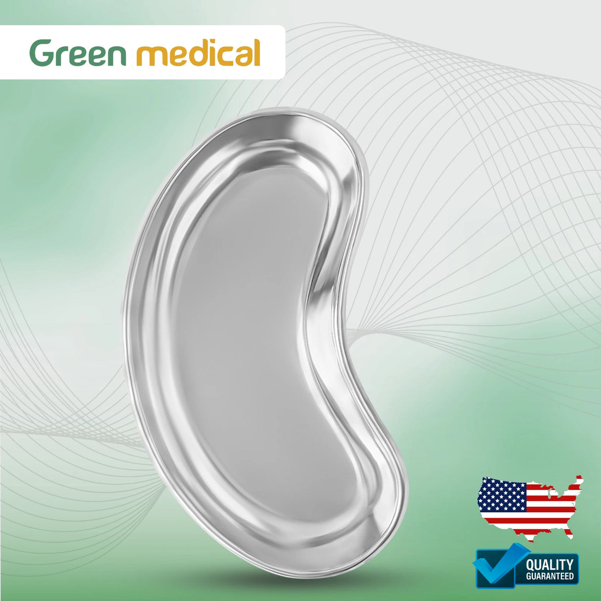 3 Pcs Stainless Steel Kidney Trays Bowl Dishes Small, Medium, Large German Grade