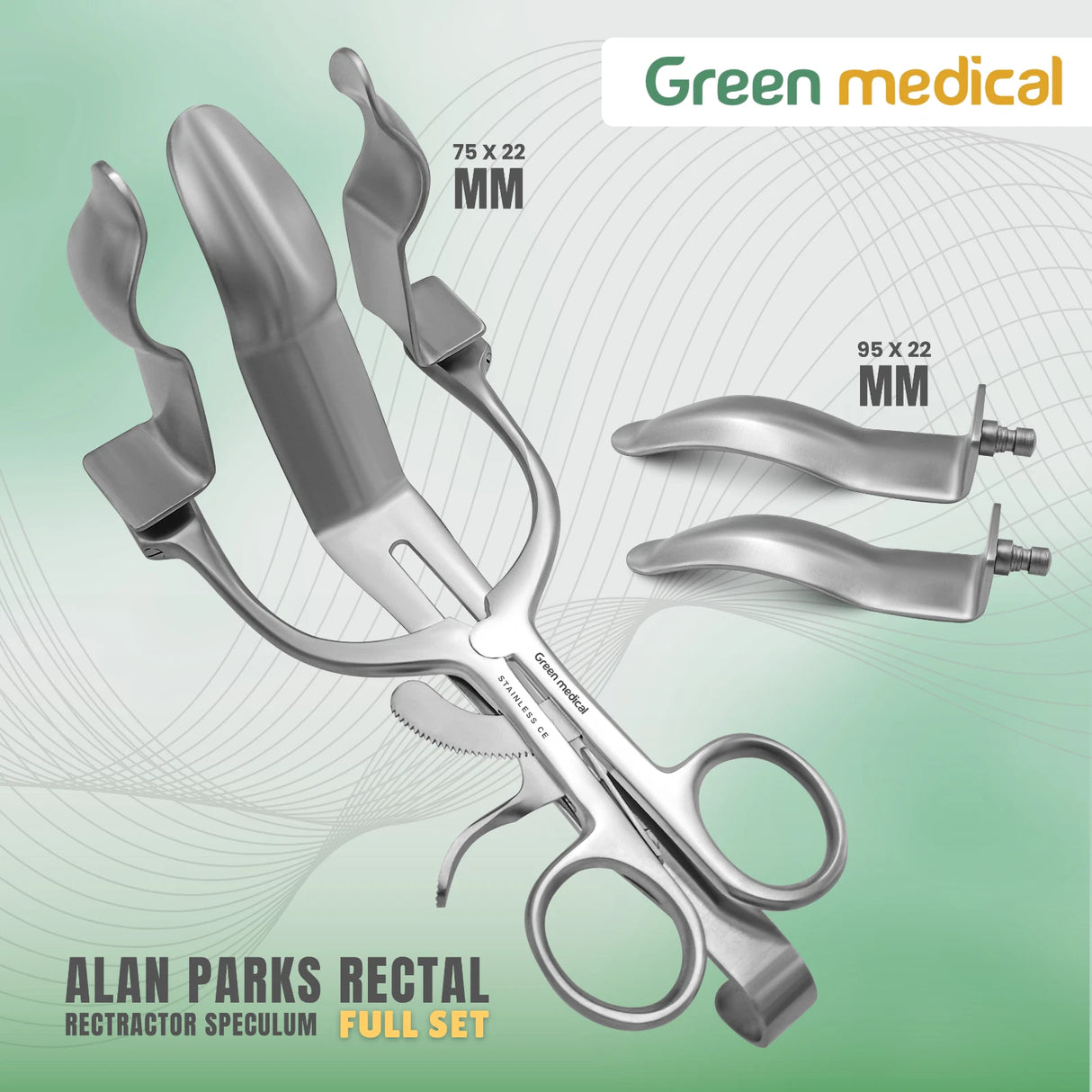 Alan Parks Rectal Rectractor Speculum Full Set Surgical Orthopedic Instruments