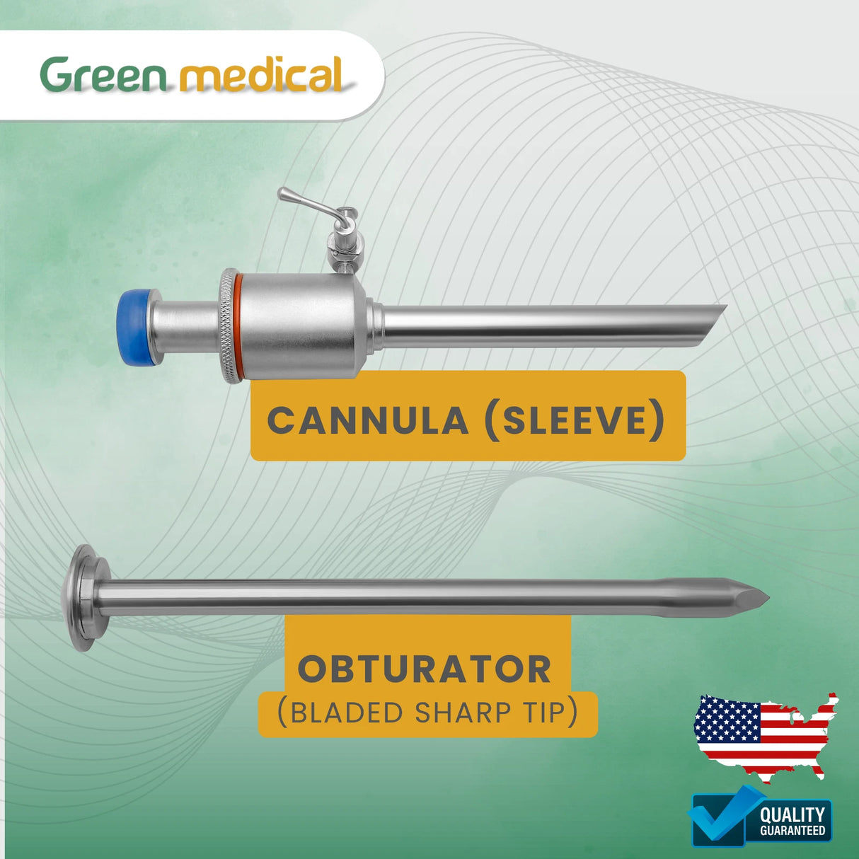 Laparoscopic Trocar Cannula 10mm for Laparoscopy Surgery Instrument Autoclavable