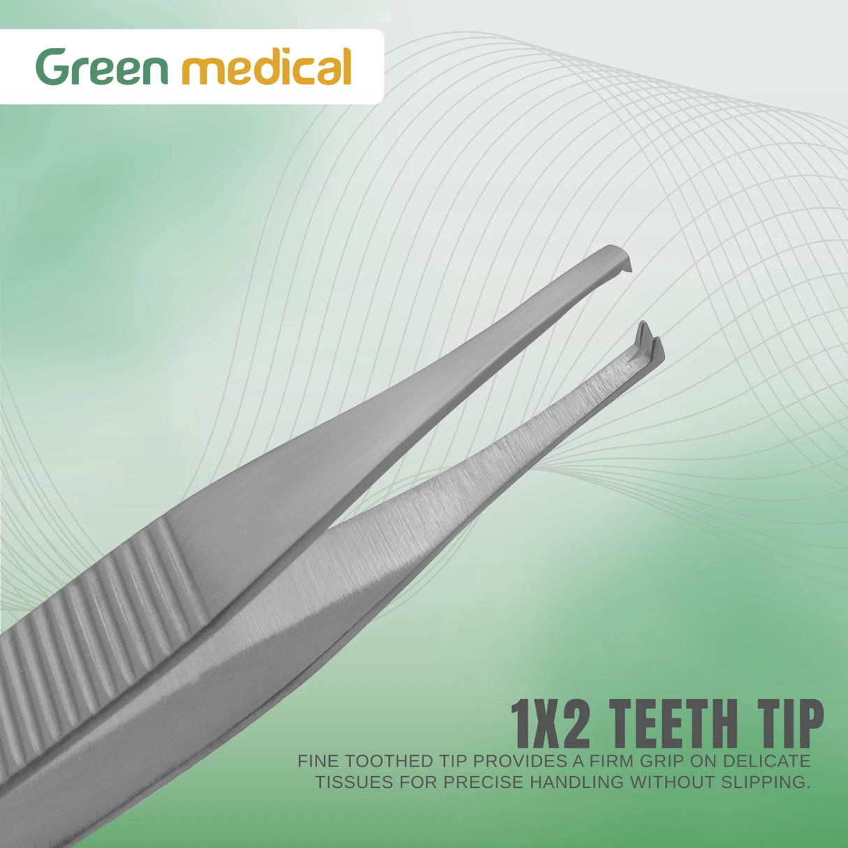 12 Pcs Adson Tissue Forceps 1x2 Teeth 4.75" Surgical Instruments Stainless Steel German Grade Set