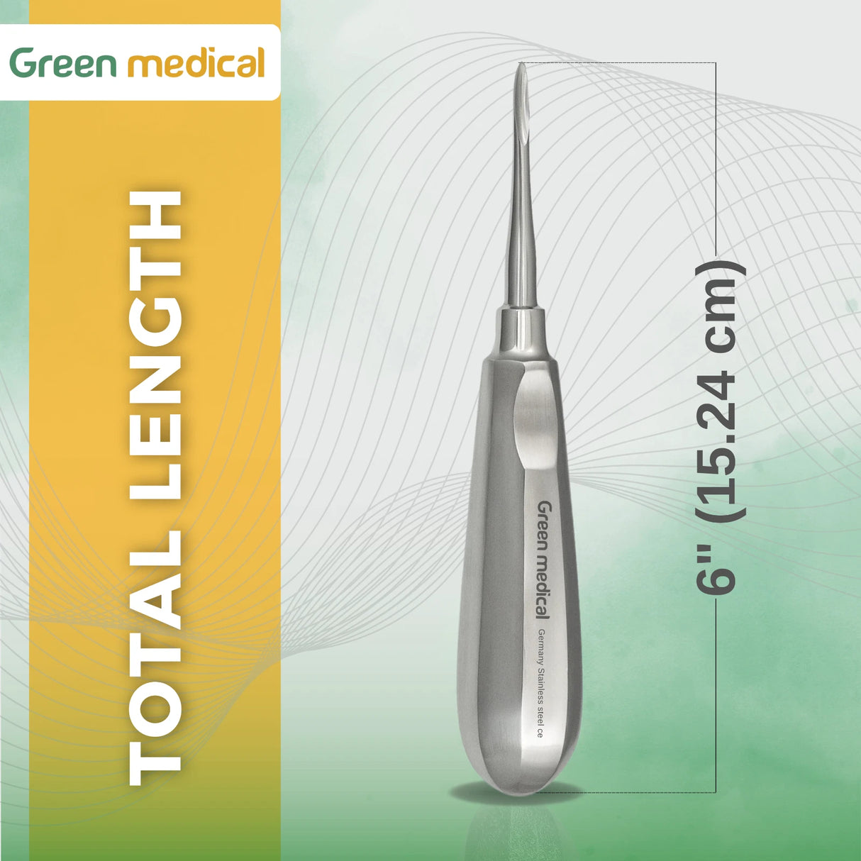 #301 Grooved Apexo Straight Elevator Dental Surgery Instrument