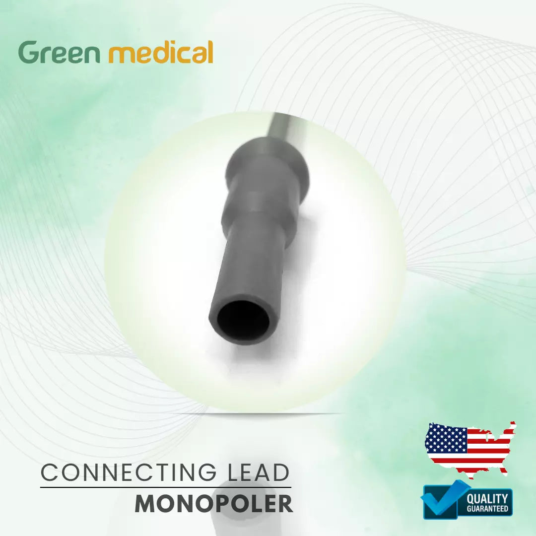 Electrosurgical High Frequency Cord,Monopolar Connecting Cable,3Pin,ø4mm,10'(3m)