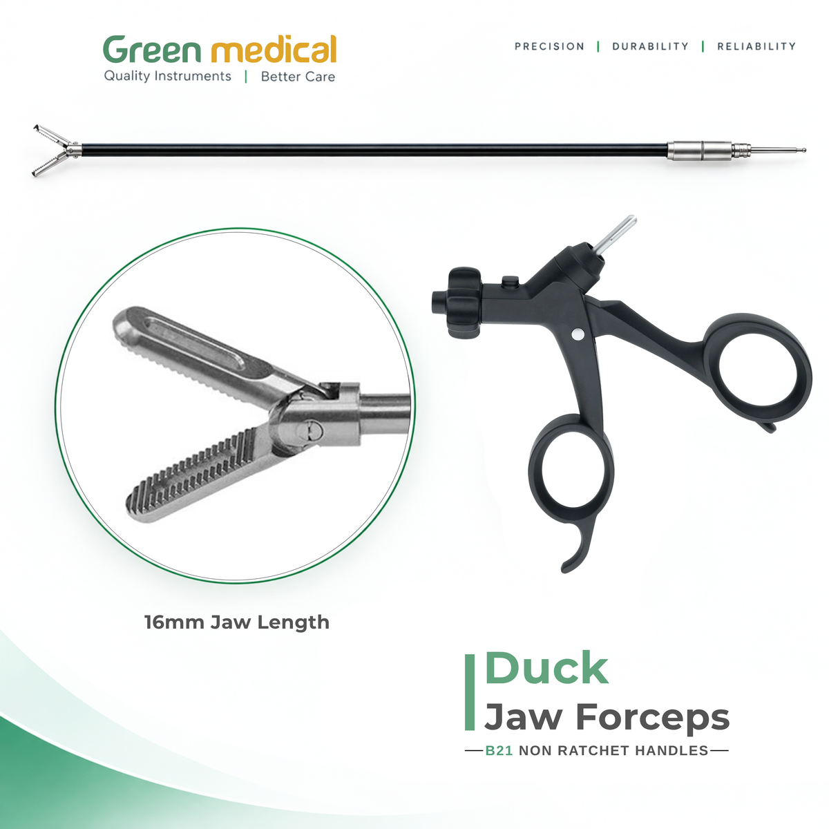 Reusable Monopolar Endoscopic Electrosurgical Instruments With B21 Non Ratchet Handle – German Stainless Steel