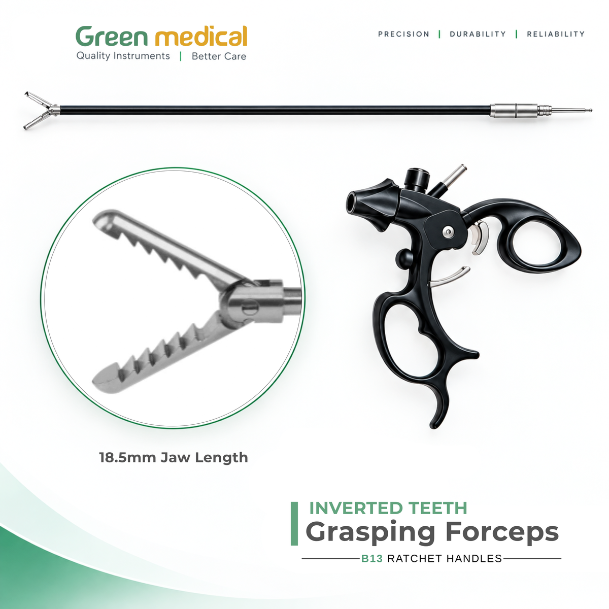 Reusable Monopolar Endoscopic Electrosurgical Instruments – German Stainless Steel