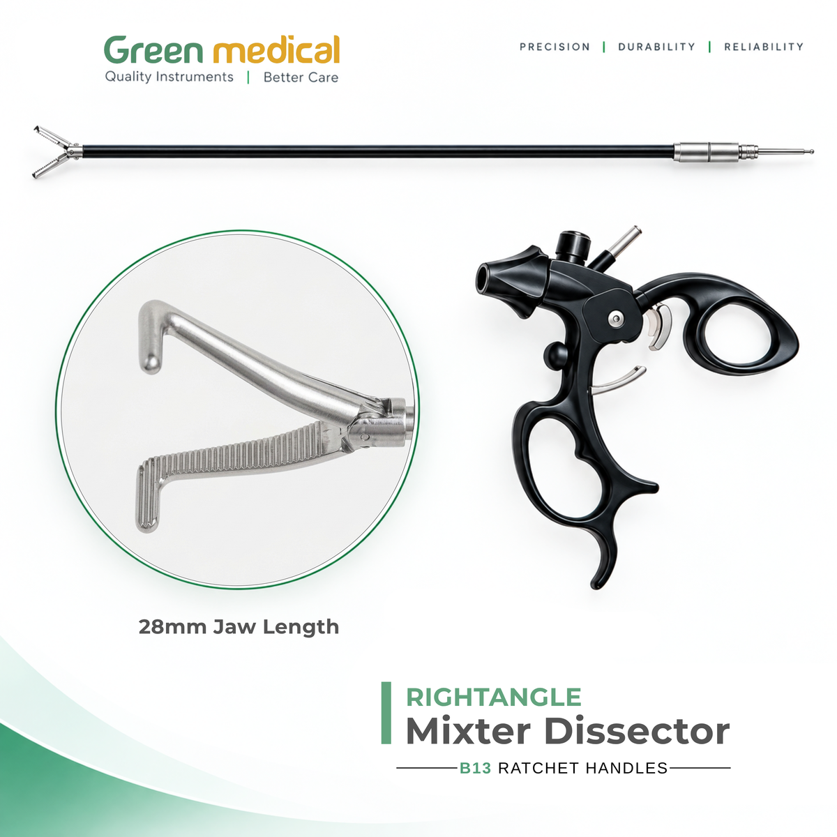 Reusable Monopolar Endoscopic Electrosurgical Instruments – German Stainless Steel