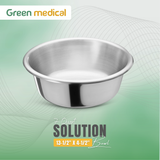 7 Quart Stainless Steel Solution Bowl – Medical & Surgical Grade (13-1/2″ x 4-1/2″)