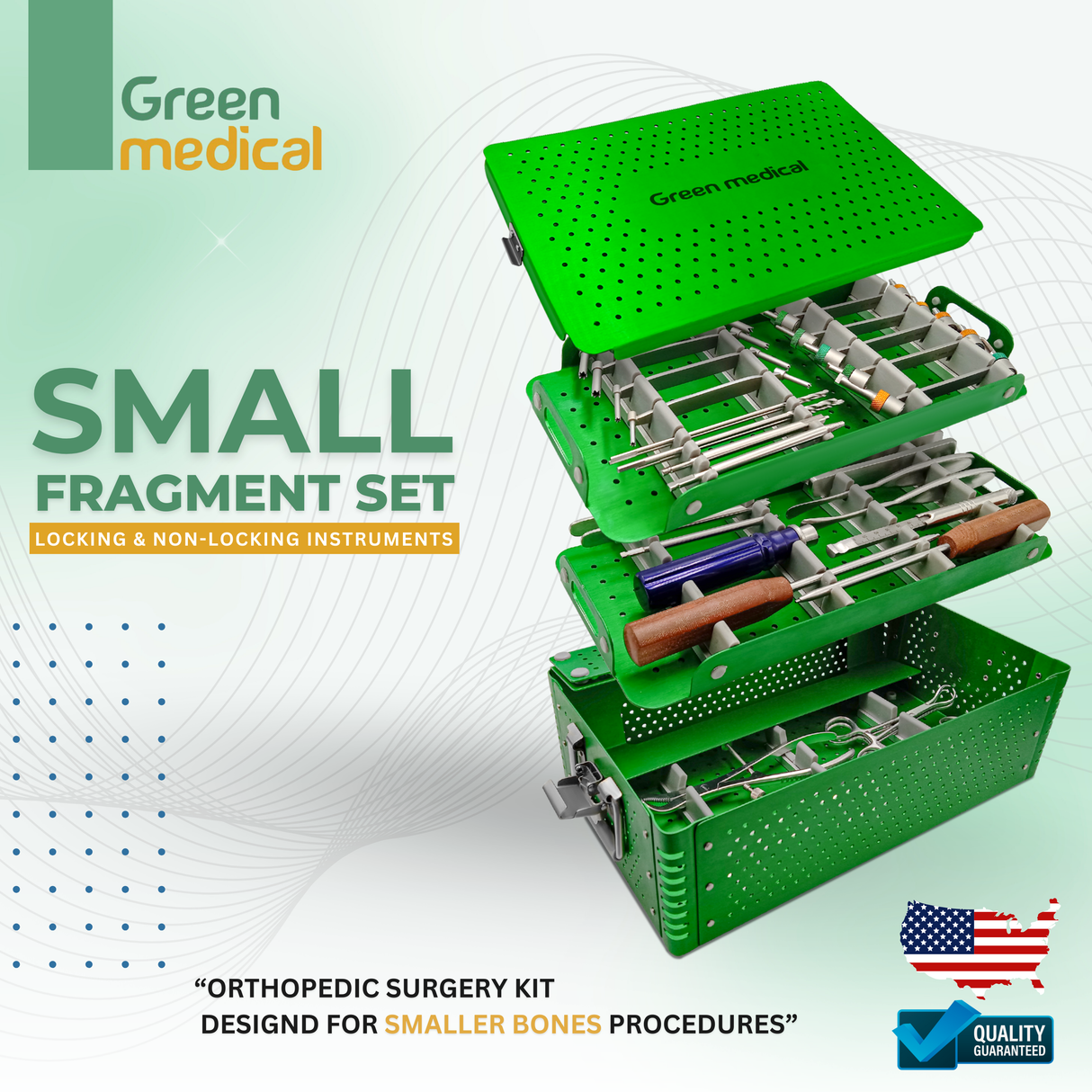 Small Fragment Set Locking And Non locking Complete Orthopedic Instruments Set