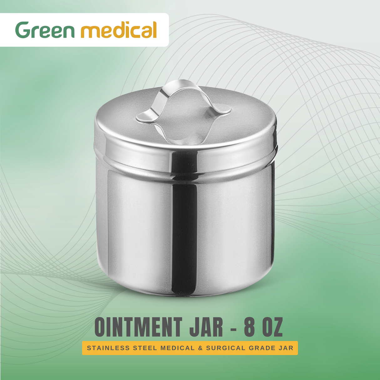 Stainless Steel Ointment Jar – 8 oz (Durable Reusable Metal Container)