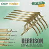 5 KERRISON Rongeurs 7" 1, 2, 3, 4, 5mm up 45 Gold Handle Orthopedic German Grade