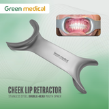 Cheek Lip Retractor Dental Double-Head Mouth Opener Metal Hook