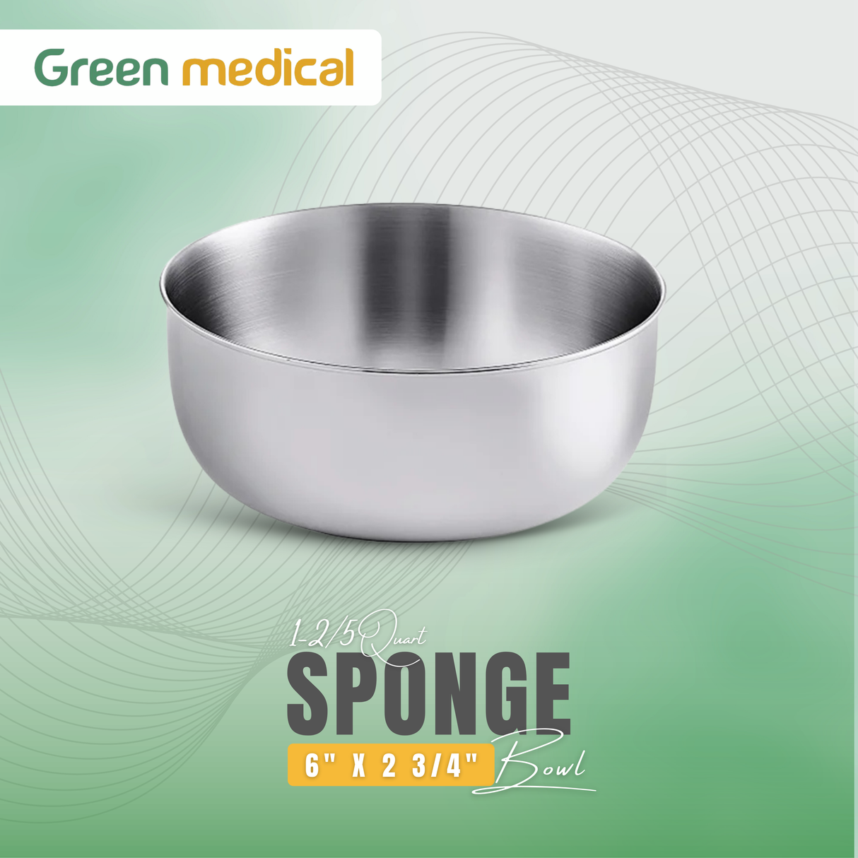 Stainless Steel Sponge Bowl – 1-2/5 qt | Durable Kitchen Sink Accessory | Polished Steel