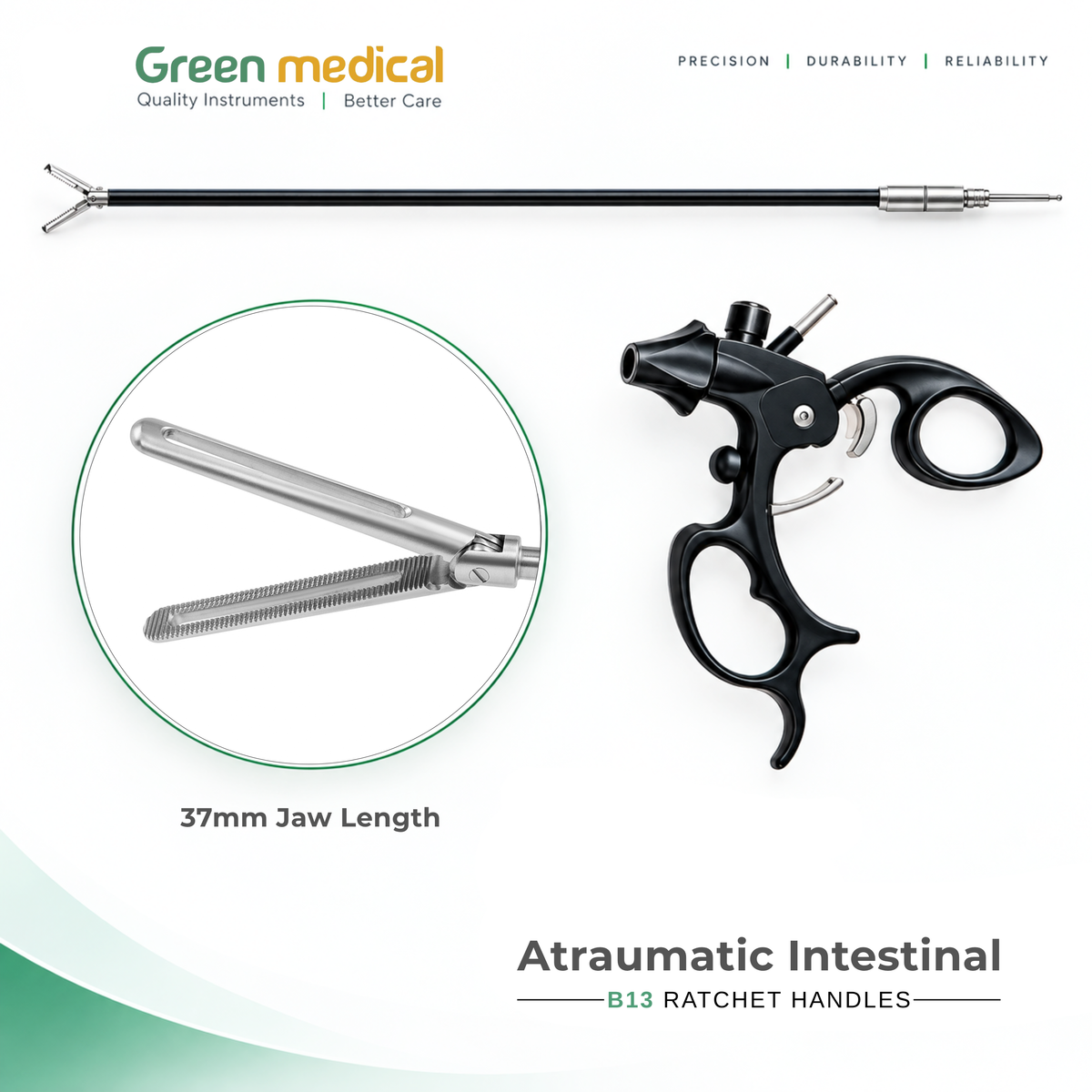 Reusable Monopolar Endoscopic Electrosurgical Instruments – German Stainless Steel