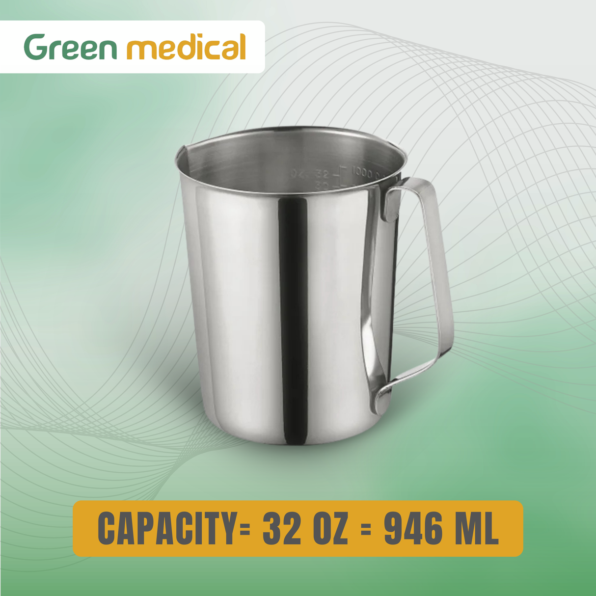 Stainless Steel Beaker 32 oz – Laboratory, Medical & Dental Utility Cup