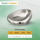 Adult Bed Pan – Hospital Grade Stainless Steel, Reusable Medical Bedpan (14" x 11-3/8")