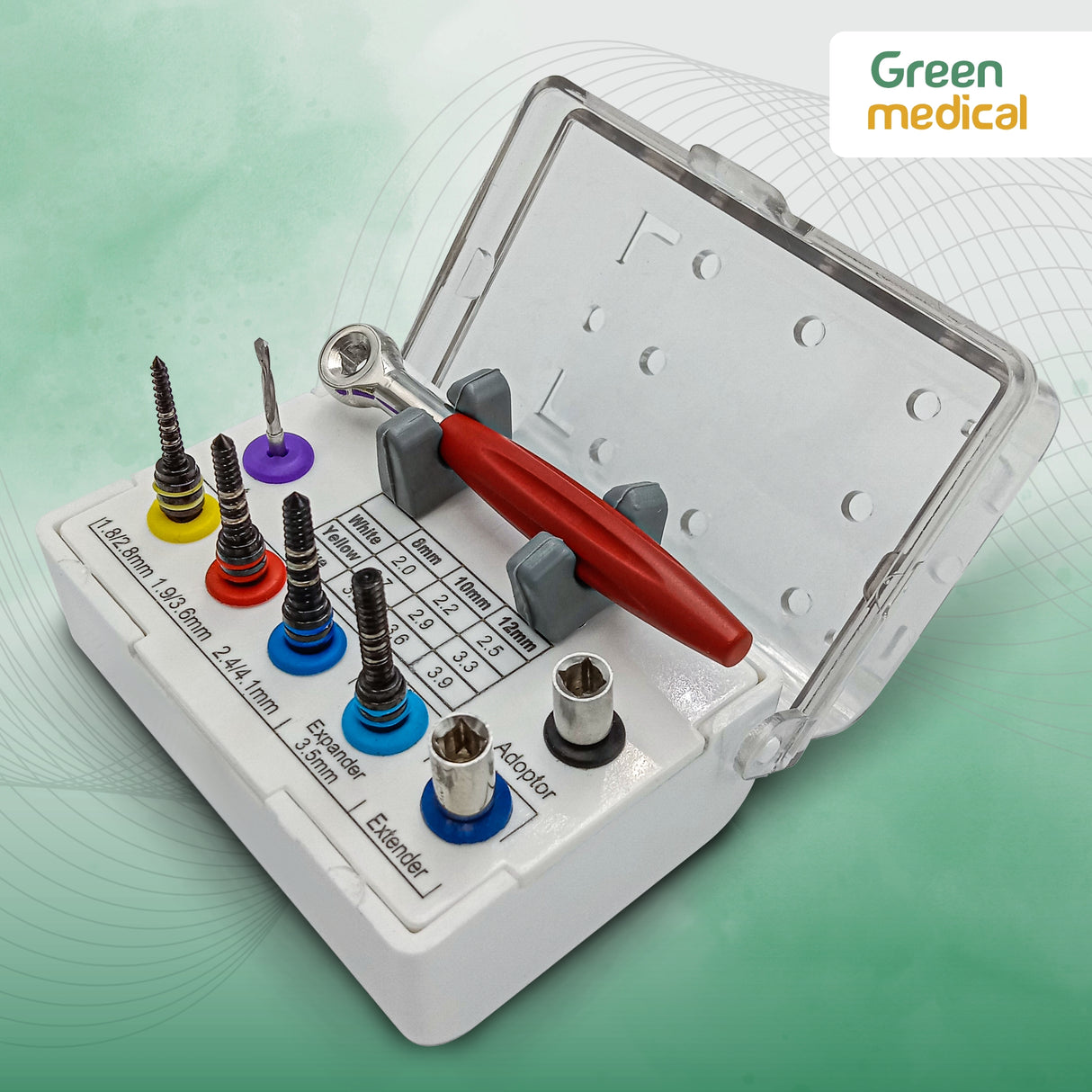 Bone Compression Kit Dental Implant Surgical Sinus Lift Expander Screws 8 Pcs