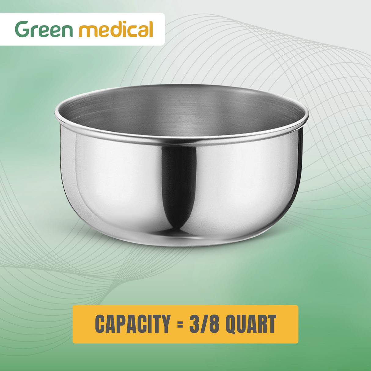Stainless Steel Sponge Bowl, 3/8 Quart – Medical & Surgical Utility Bowl