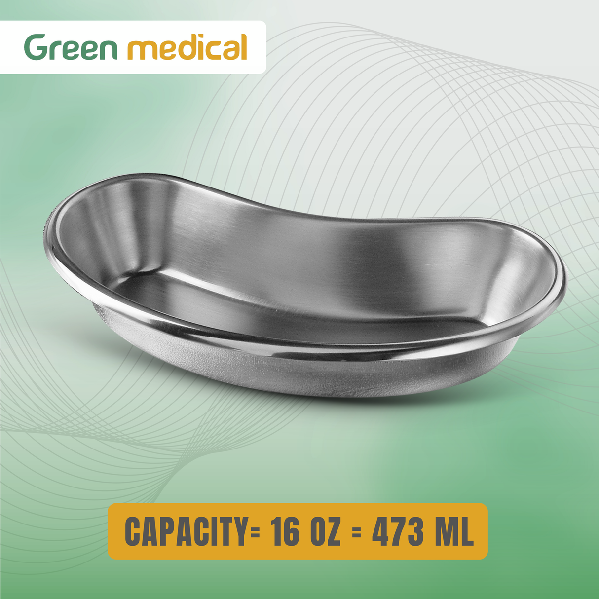 Emesis Basin 16 oz – 8" Stainless Steel Medical Surgical Kidney Bowl