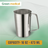 Stainless Steel Beaker 16 oz – Laboratory Medical Dental Utility Cup, Autoclavable