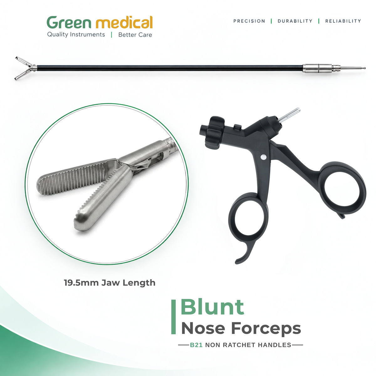 Reusable Monopolar Endoscopic Electrosurgical Instruments With B21 Non Ratchet Handle – German Stainless Steel