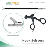 Reusable Monopolar Endoscopic Electrosurgical Instruments With B21 Non Ratchet Handle – German Stainless Steel