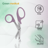 Paramedic EMT EMS Trauma Shear Nurse Scissor First Aid 7.25" Purple German Grade