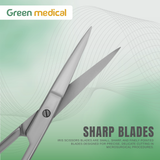 12 Pcs Iris Scissors 4.5" Straight – Precision Surgical & Dental Cutting Scissors – German Grade Stainless Steel Instruments