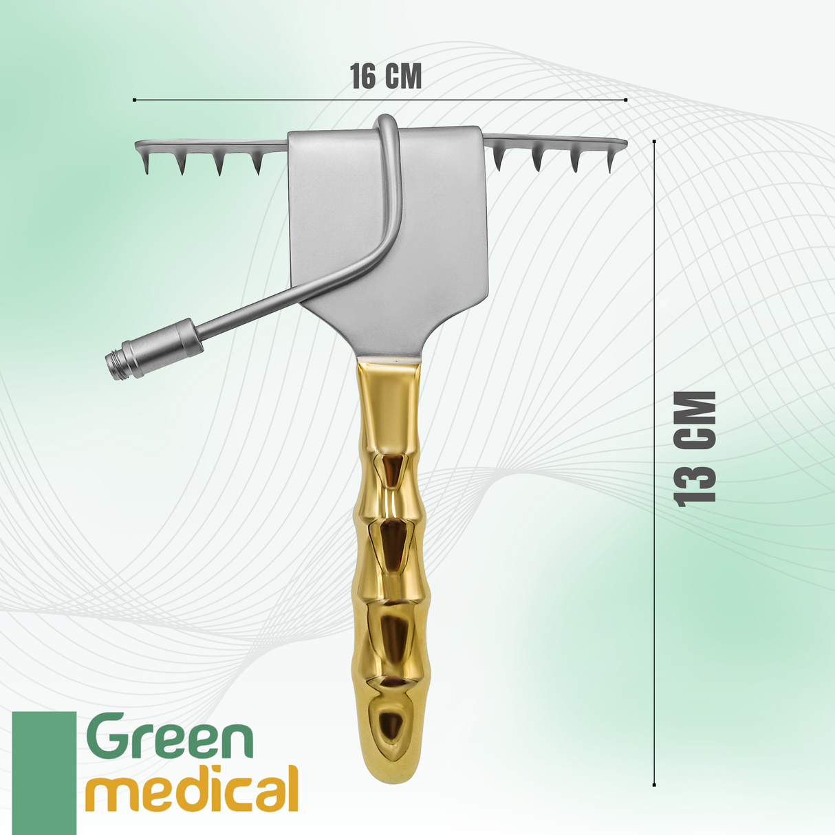 Abdominal Saldanha Retractor 8 Prong With Fiber Optic Plastic Surgery Instrument