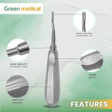 Dental Apical Root Elevators # 77R Periodontal Tooth Extraction German Grade
