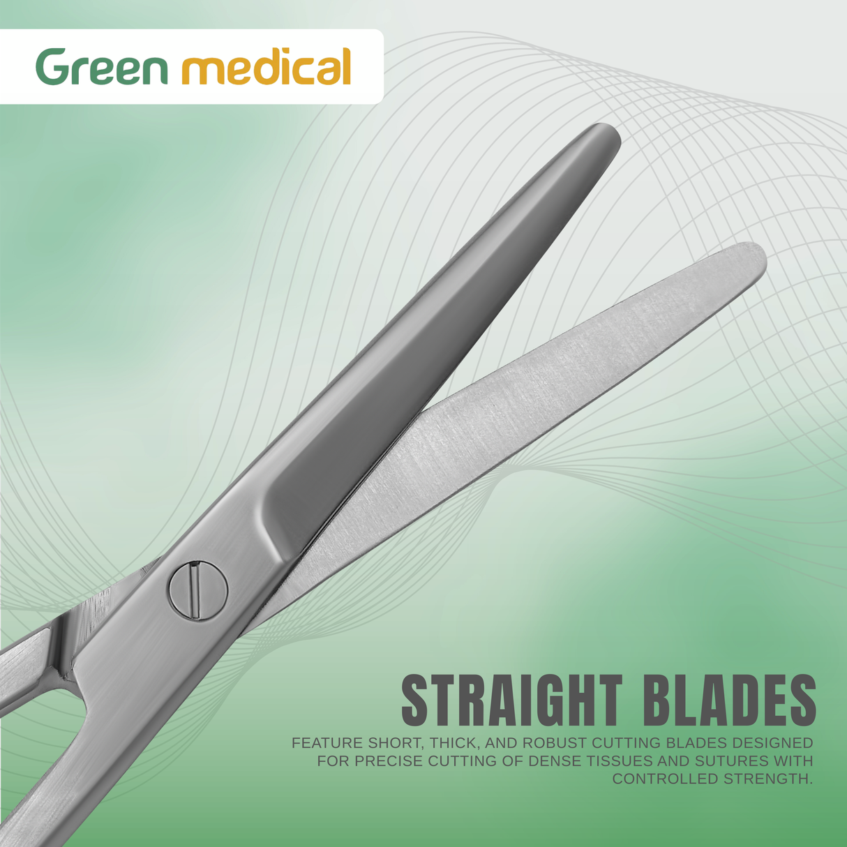 12 Pcs Mayo Scissors 5.5" Straight Surgical Instruments Stainless Steel German Grade Set