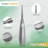 Premium Dental Apical Root Elevator #301 – Surgical Tooth Extraction Instrument, German Stainless Steel